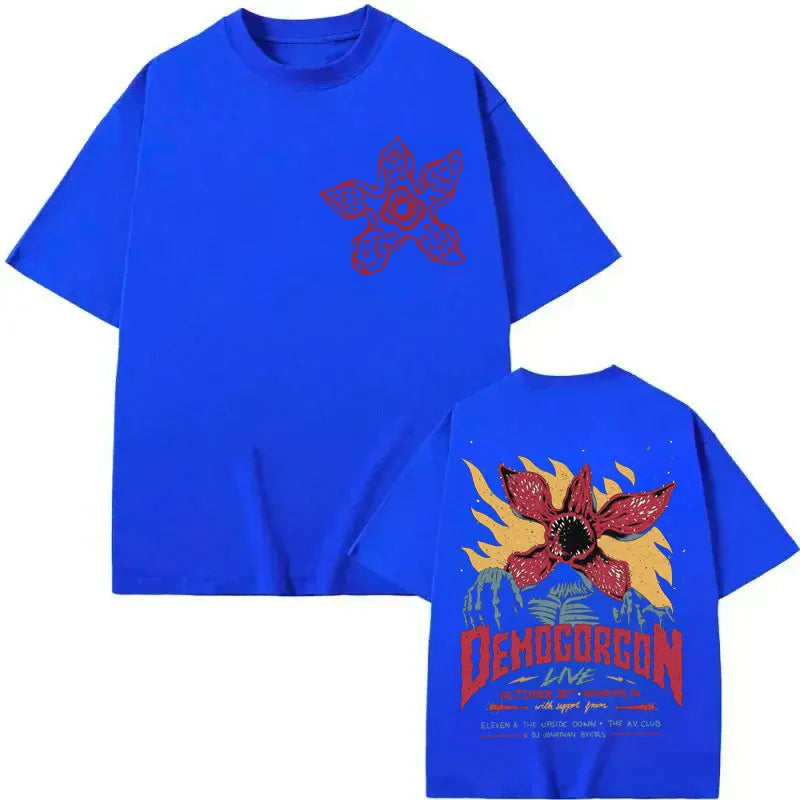 Eddie Munson The Demogorgon T-shirt Cannibal Flower Monster Graphic T Shirts Men Women Clothing Gothic Fashion Vintage T-shirts