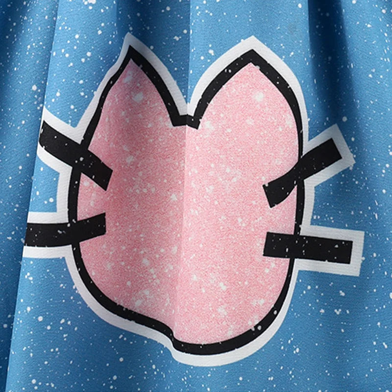 Summer Kids Gabby's Dollhouse Cats Princess Dress With Ears Headwear Carnival Birthday Party Fancy Gabby Girls Striped Vestidos