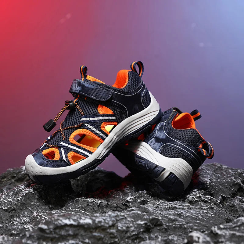 Summer Boys Sandals Outdoor Beach Children Shoes Sneaker Fashion Breathable Non-slip Kids Casual Sports Sandals Shoes for Boy