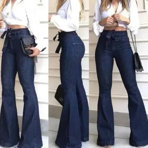 Women Denim Flare Pant Long Pants