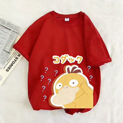 T Shirt Man Women 2026 Summer Y2k Short Sleeve Tee Tops Streetwear Oversized Casual Parent-child Clothing