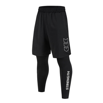 Running Shorts Men2 in 1 Quick Dry GYM Sport Shorts Fitness Jogging Workout Sweatpants Male Fitness Leggings