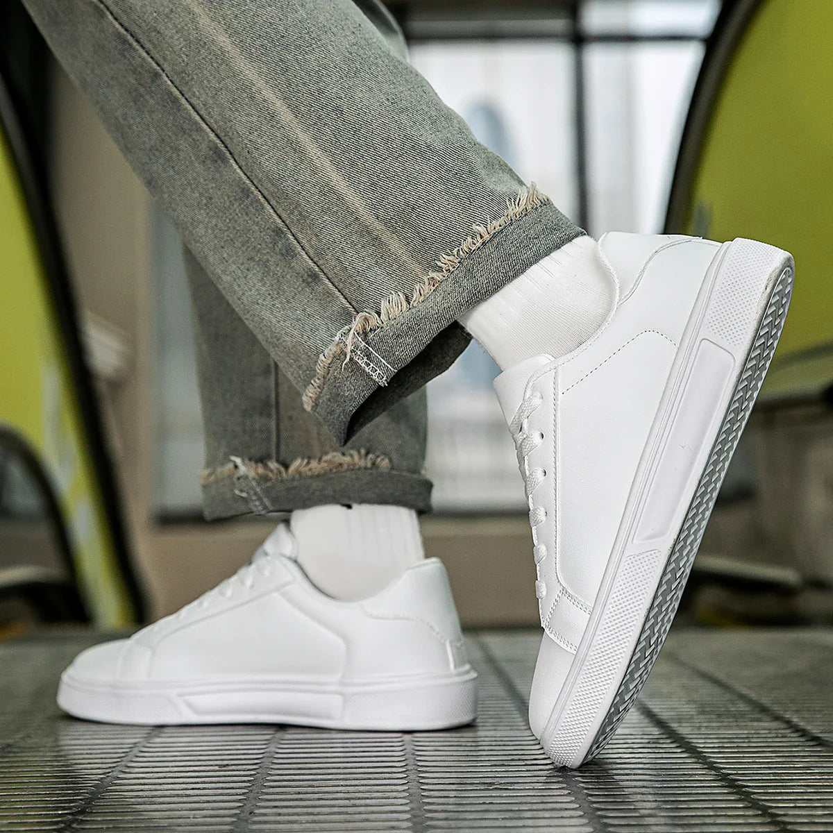 PU Leather Men Shoes Sneakers Trend Casual Shoes Leisure Male Sneakers Footwear Men Vulcanized Shoes Couple Shoes Women Shoes