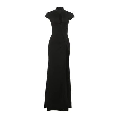 Weird Puss Coquette Elegant Dress Women Irregular Single Breasted Shoulder Wrapped Sexy Stretch Skinny Prom Club Party Bodycon