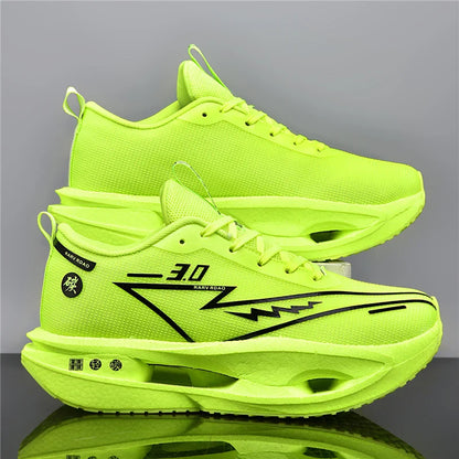2026 Running Shoes Carbon Board Marathon Men Sports Breathable Lightweight Women's Comfy Athletic Antiskid Sneakers Casual New