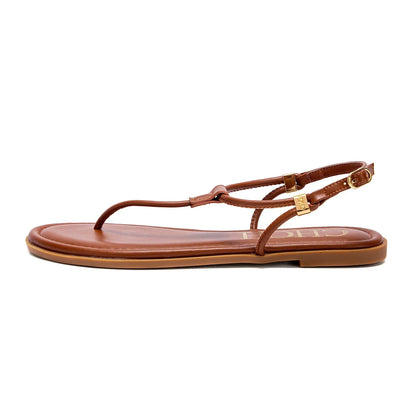Women's Flat Sandals 2025 Summer Minimalist Toe Beach Shoes Vacation Outdoor