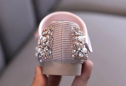 Sandals Toddler Girl Childrens Shoes Pearl Rhinestones Shining Kids Shoes Baby Girls Shoes Girls Thong Sandals
