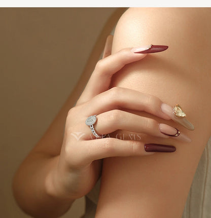 New Original Full Moissanite Rings for Women s925 Sterling Silver Ring  Fried Dough Twists Light Luxury Wedding Jewelry