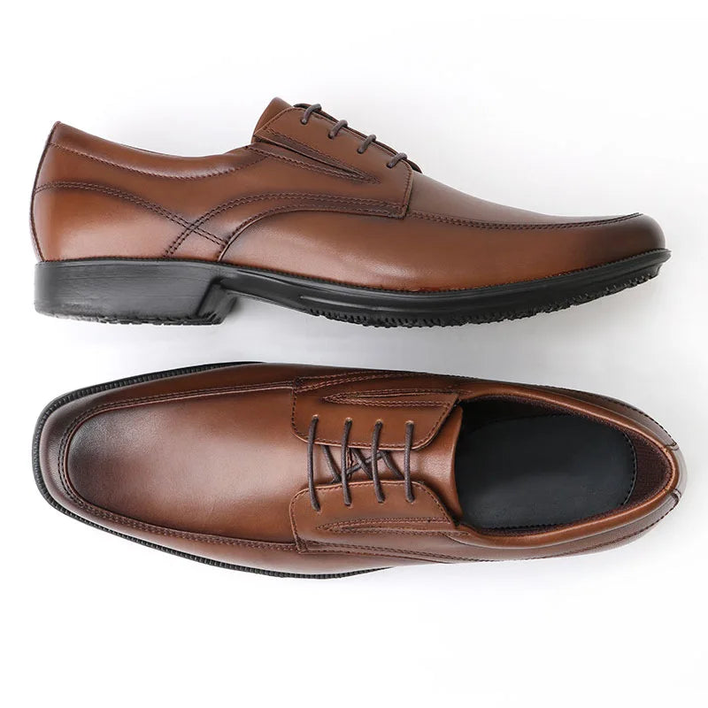 Sapatos femininos casuais de couro, sapatos masculinos sociais de tamanho grande, mocassins slip-on com bico quadrado, sapatos casuais de couro polido à mão