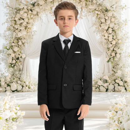 Kids Blazer Boys Easter Outfit Wedding Suit Formal Solid Jacket Teenager Gentleman Birthday Party Gift Performance Clothing Set
