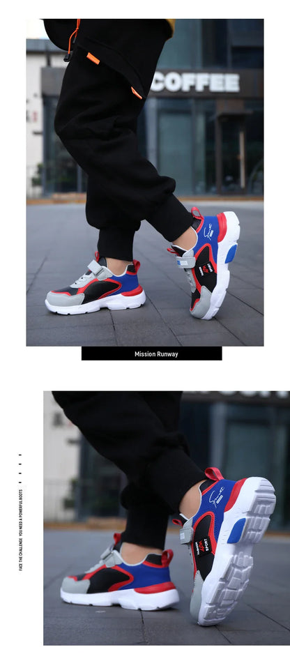 Children Running Shoes Boys Girls Basketball Sneakers Kids Shoes Leather Outdoor Comfortable Sports Tennis Shoes School Students