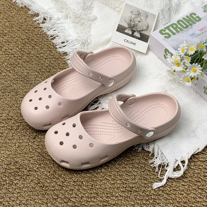Kids'Casual Sandals EVA Summer Fashion Outdoor Soft Bottom Children Breathable Anti-slip Beach shoes Black White Size 36-41