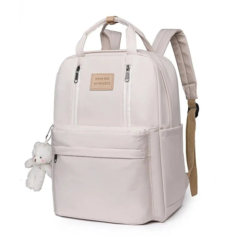 Solid Color Women Backpack High Quality Youth Waterproof Backpacks for Teenage Girls Female School Shoulder Bag Bagpack