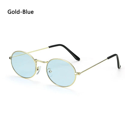 Summer Retro Small Oval Sunglasses Ladies Vintage Shades Cat Eye Sun Glasses Men Women Rectangular Eyeglasses Protection 400UV