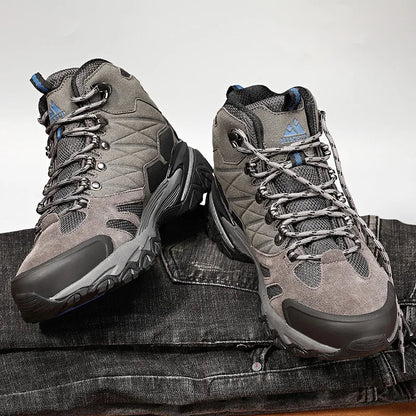 Hiking Boot Men Outdoor Boots Suede High Top Trekking Sport Men Shoes Rainproof Tactical Combat Military Boots