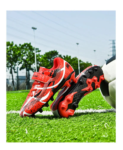 Soccer Shoes with Rubber Soles for Kids, Multicolor FG & TF Training Styles
