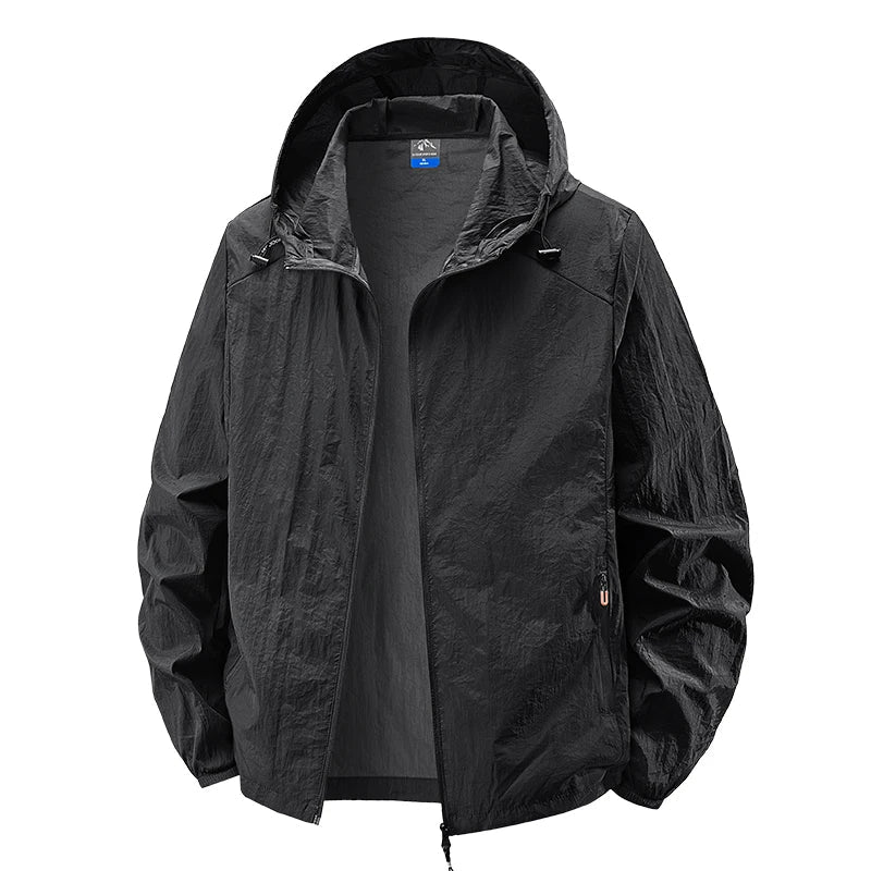 Fast Ship Summer Jackets Men Hooded Windbreaker Coats Camping Sunscreen Clothing Men Ultrathin Fishing Wearing Man Sportswear