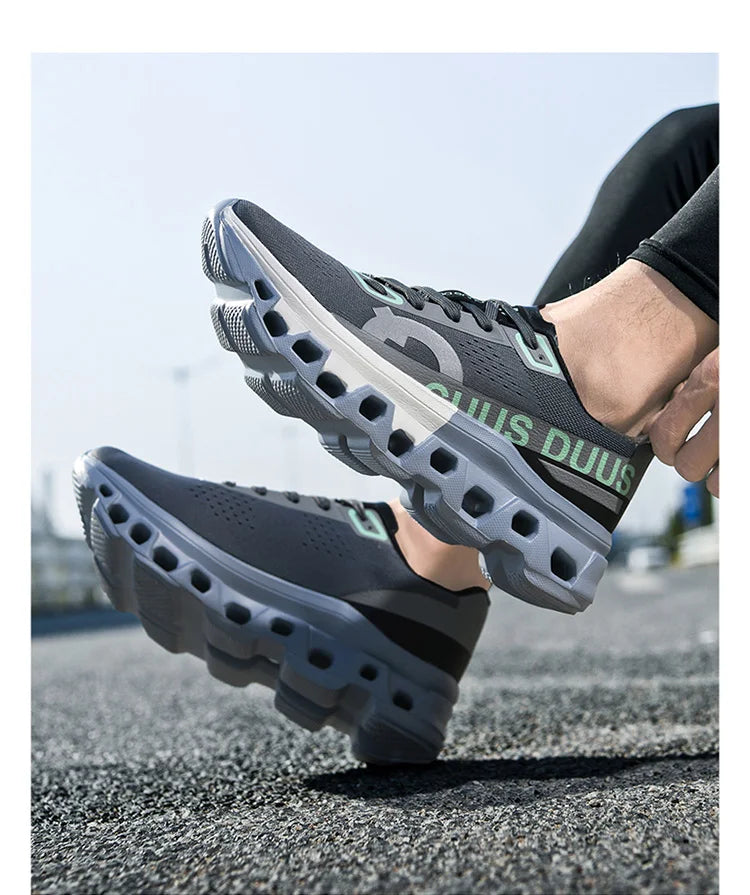 Tênis Masculino com Amortecimento para Corrida Tênis Esportivo Leve Casual Masculino Antiderrapante Tênis Esportivo para Viagens ao Ar Livre Caminhada