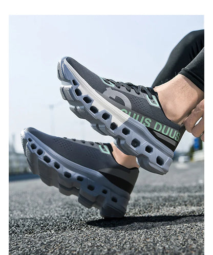 Tênis Masculino com Amortecimento para Corrida Tênis Esportivo Leve Casual Masculino Antiderrapante Tênis Esportivo para Viagens ao Ar Livre Caminhada