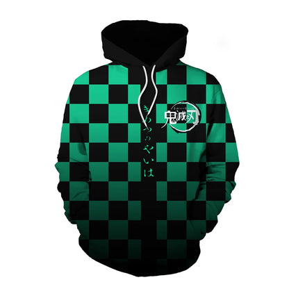 Anime Demon Slayer Kimetsu No Yaiba 3D Hoodie Sweatshirts Demon Slayer Agatsuma Zenitsu Tomioka Giyuu Cosplay Men Coat Outfit