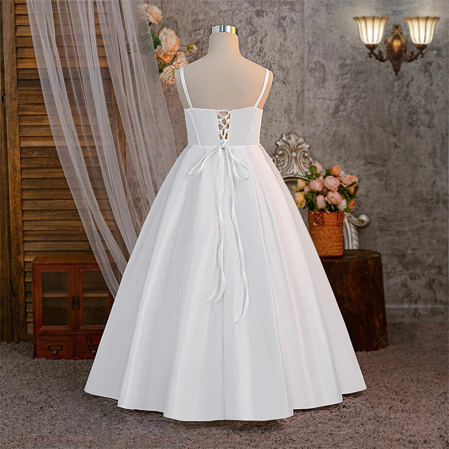 Vestidos de Meninas para Festa de Batismo de Verão Dama de Honra Vestido Elegante para Casamento Aniversário Noite Princesa Menina Primeira Comunhão Fantasia de Formatura