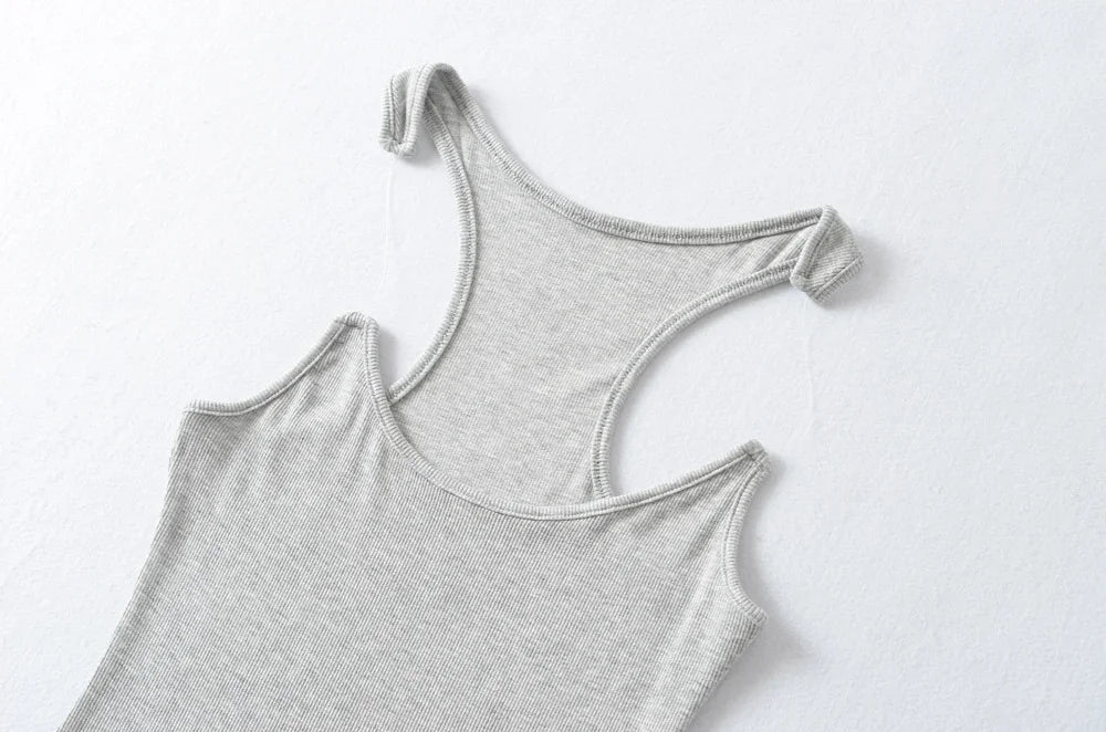 Women Ypro Ribbed Invisible Strap Tank Top Camis Tee