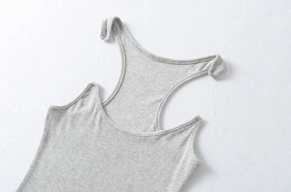 Women Ypro Ribbed Invisible Strap Tank Top Camis Tee