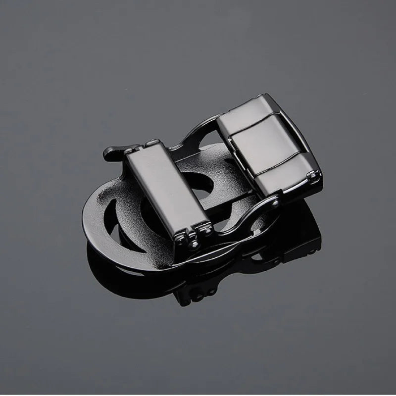 Automatic Buckle Alloy Pants Buckle Men's Letter Series Belt Buckle Belt Accessories Slot Automatic Buckle