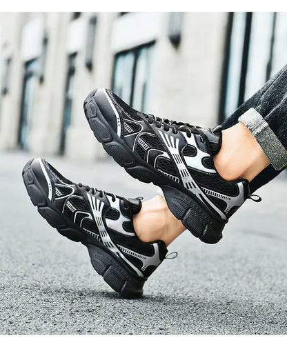 Men Safety Shoes man Lightweight Comfor work shoe womensecurity steel toe Sneakers Breathable Non-Slip summer Hiking work boots