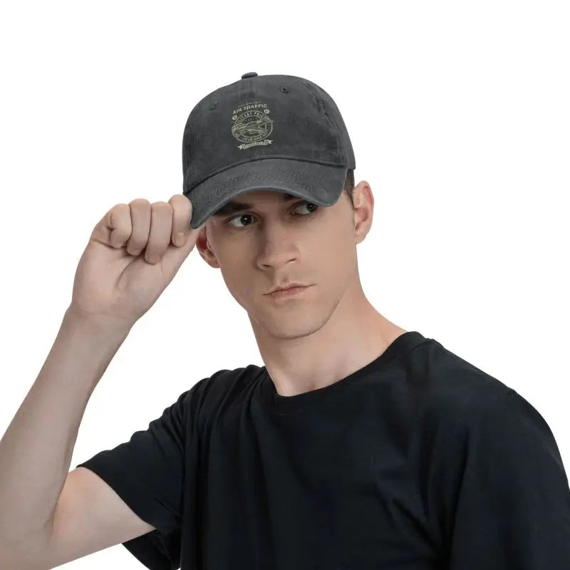 Custom Cotton Vintage Air Traffic Controller Baseball Cap Men Women Breathable Pilot