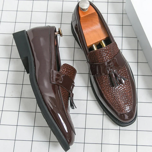 Classic Social Formal Leather Shoes Men Party Leather Casual Business Shoes Men Leather Loafers High Quality Men's Dress Shoes
