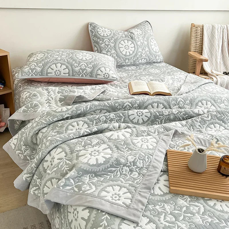 Summer blanket office nap sofa blanket air conditioner shawl blanket towel quilt dormitory summer cool quilt