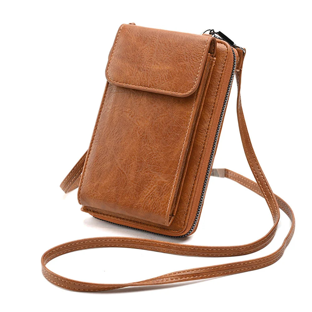 Fashionable single-shoulder bag, versatile crossbody bag, colorful mobile phone bag, large-capacity coin purse