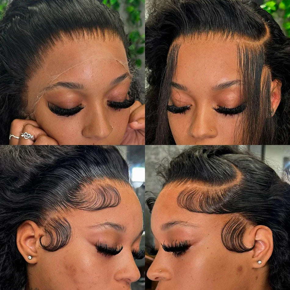 34 36inch Hd 13x4 13x6 Curly Wigs Deep Wave Frontal Wig Brazilian Curly Human Hair Wig Loose Water Wave Wig For Women