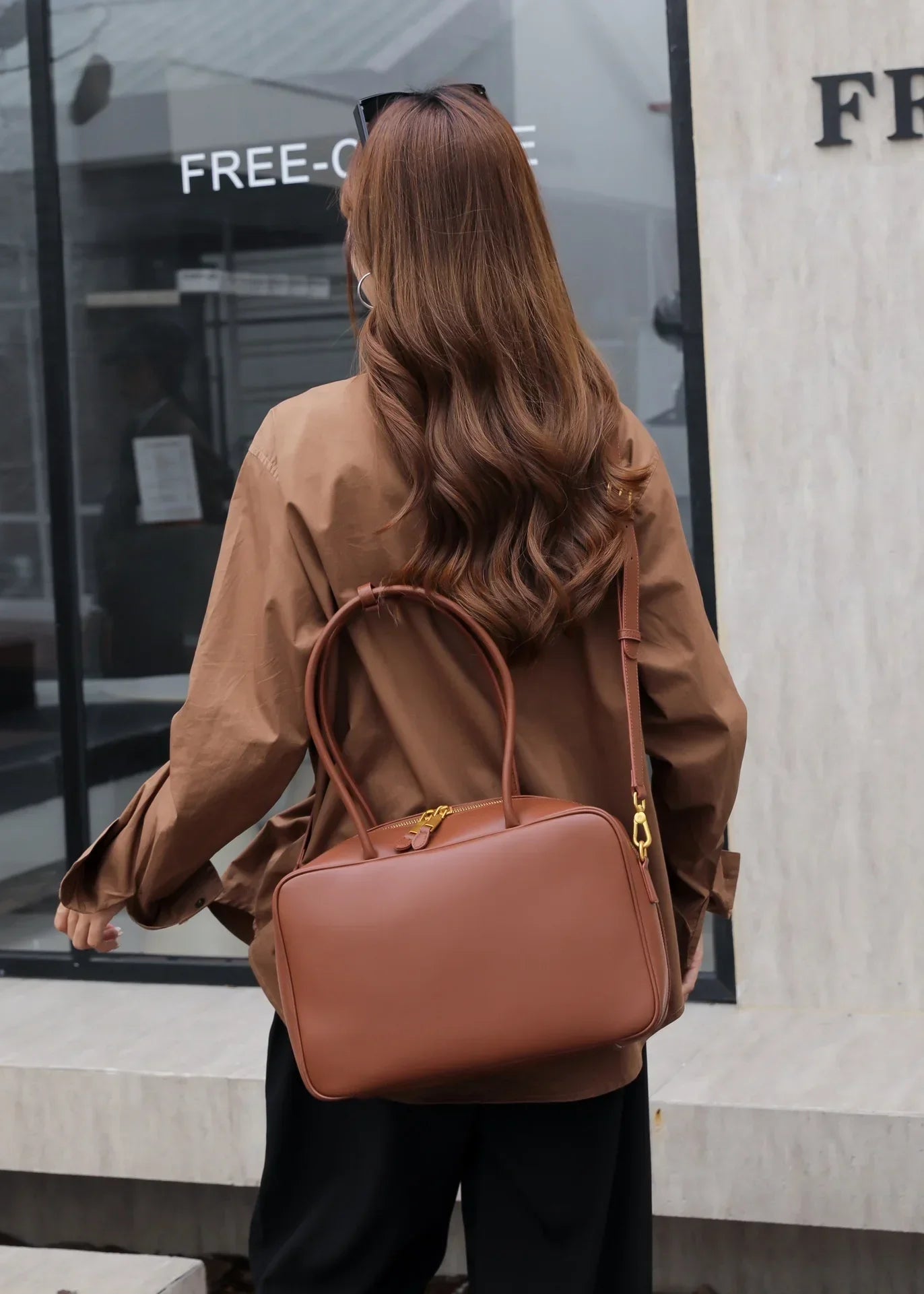 Genuine Leather Fashion Women Shoudler Black Bags Luxury Desiger Ladies Crossbody Cowhide Brown Large Bag Female Handbags Coffe