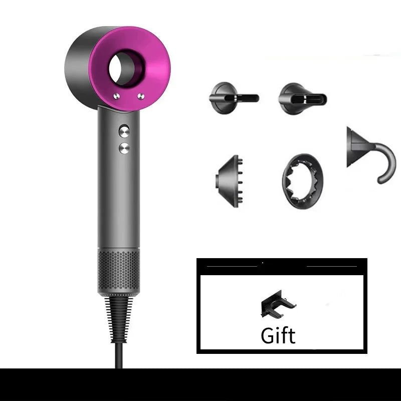 Professional Hair Dryer Negative Ion High Speed Low Noise Hairdryer Fast Heating Blow Dryer Hot Cold Wind Hair Styling Tools