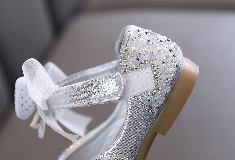 Girls Princess Shoes Children Party Dance Shoes Student Spring Autumn New Flats Kids Performance Shoes