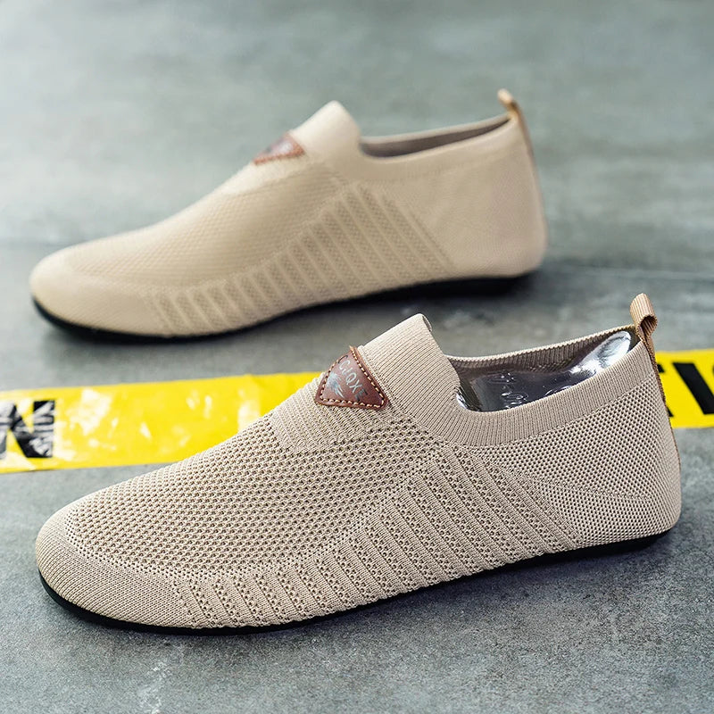 Men's Shoes Breathable Thin Bottom Light Driving Loafers Casual Socks Shoes Men Slippers Comfortable Walking Mens Shoes