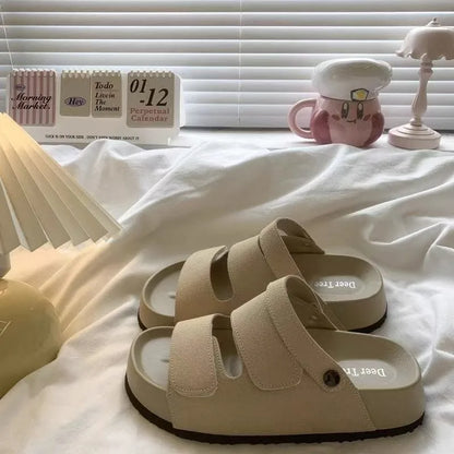 Boys Girls Summer Slippers Fashion Anti-slip Outdoor Beach Sandals 2026 New Soft Sole PU Slides Unisex House Bath Shoes