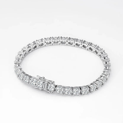 3/4/5mm Moissanite Tennis Bracelet for Women Man S925 Silver Plated 18k Gold Wedding Party Fine Jewelry with certificate