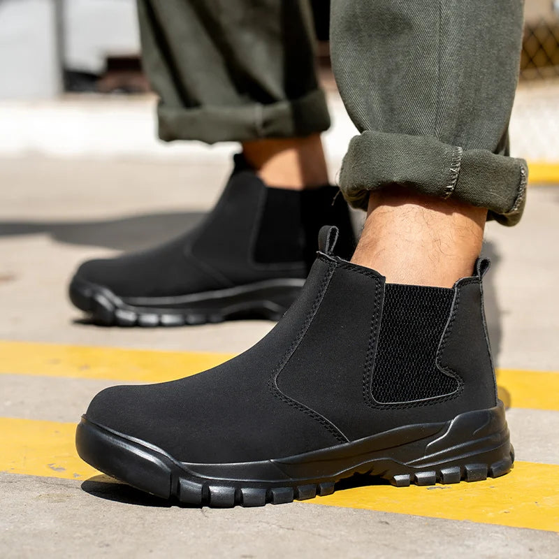 Easy Wear Safety Shoes for Men Steel Toe Work Shoes Puncture Proof Work Sneaker Male Protective Work Man Boots Safety Boots