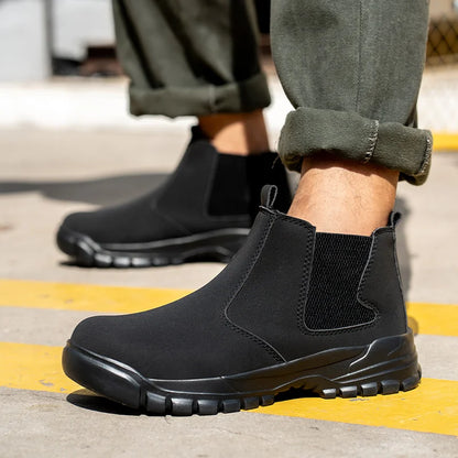 Easy Wear Safety Shoes for Men Steel Toe Work Shoes Puncture Proof Work Sneaker Male Protective Work Man Boots Safety Boots