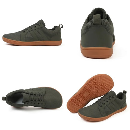 Men's Wide Minimalist Barefoot Sneakers | Unisex Zero Drop Sole | Optimal Relaxation