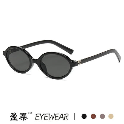 Designer UV400 Sunglasses Women Men New Trendy Oval Sun Glasses Ladies Vintage Small Round Gafas De Sol
