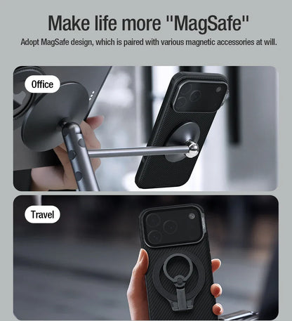 For iPhone 17 Pro Max Magsafe Case CamShield Prop With Foldable Protection Lens Stand Magnetic Cover For iPhone 17 Pro