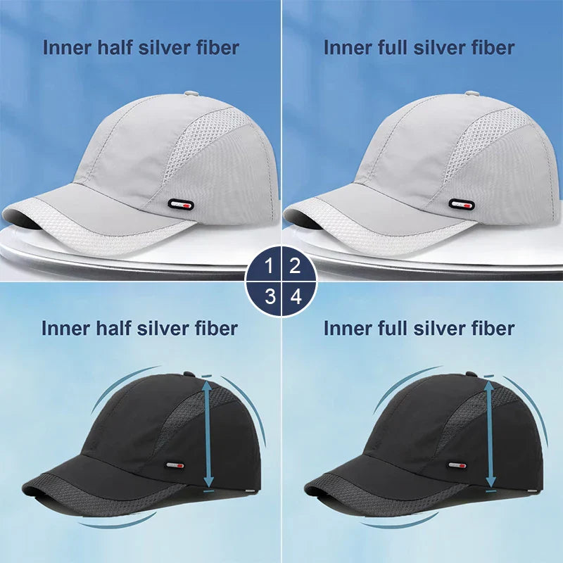 Unisex Anti Radiation Cap Half/Full Silver Fiber Electromagnetic Wave Rfid Shielding Hat Machine Room Computer  EMF Protect Hat