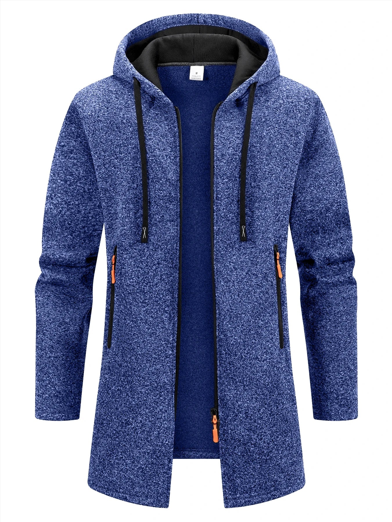New Streetwear Men's Long Sleeve Sweatshirts for Men Zipper Hooded Oversize Winter Warm Jacket Coat Outdoor Tracksuit Men