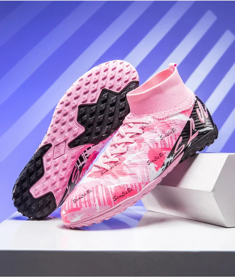 Size 34-46 Men FG/TF Football Boots Futsal Professional Unisex Kids Soccer Shoes Training Outdoor Boys Football Shoes Sneakers