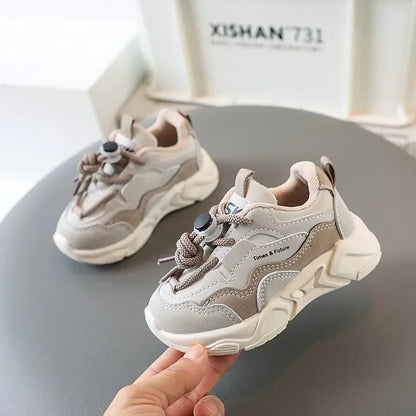 Children Sneakers for Boys Girls Lace-up Non-slip Spring New Girls Sport Shoes Classic Kids Casual Running Cute Toddler Shoes