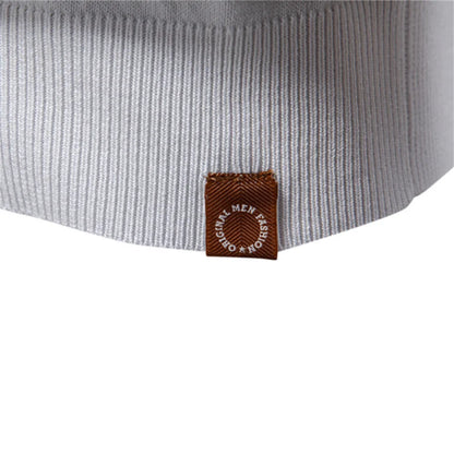 ‌2025 Men's Slim Fit Solid & Striped Business Casual Polo Shirts Breathable Short Sleeve Comfort Top for Office Social Summer